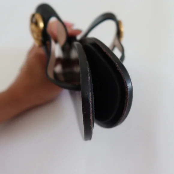 Gucci Leather Marmont Thong Sandals Size 39 - Picture 4 of 5